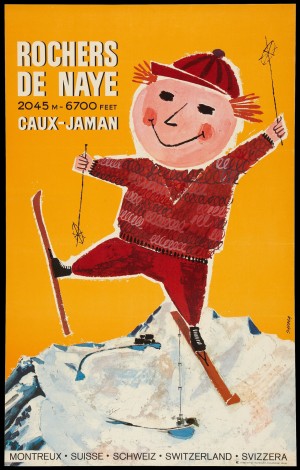 Rochers de Naye Swiss poster